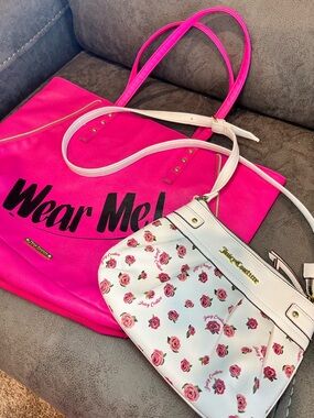 BUNDLE SALE 2 Juicy Couture Bags Tote and Crossbody excellent used condition